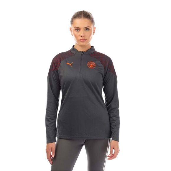 Puma Tops - Puma Womens/Ladies 2023/24 Manchester City FC Training Track Top / Gray